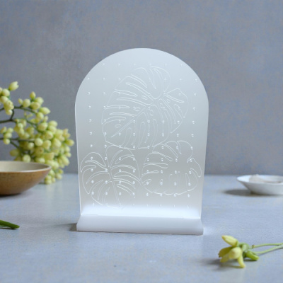 Monstera Leaf Acrylic Earring Board
