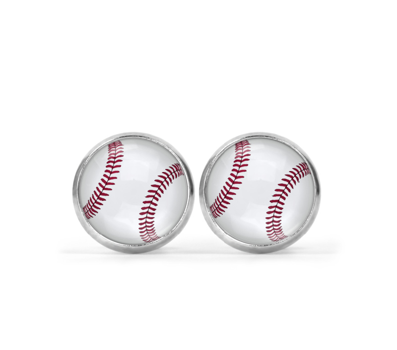 Baseball Image Earrings