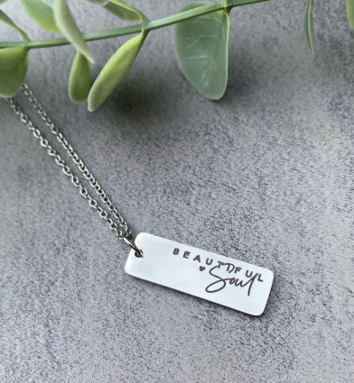 Beautiful Soul Vertical Bar Necklace