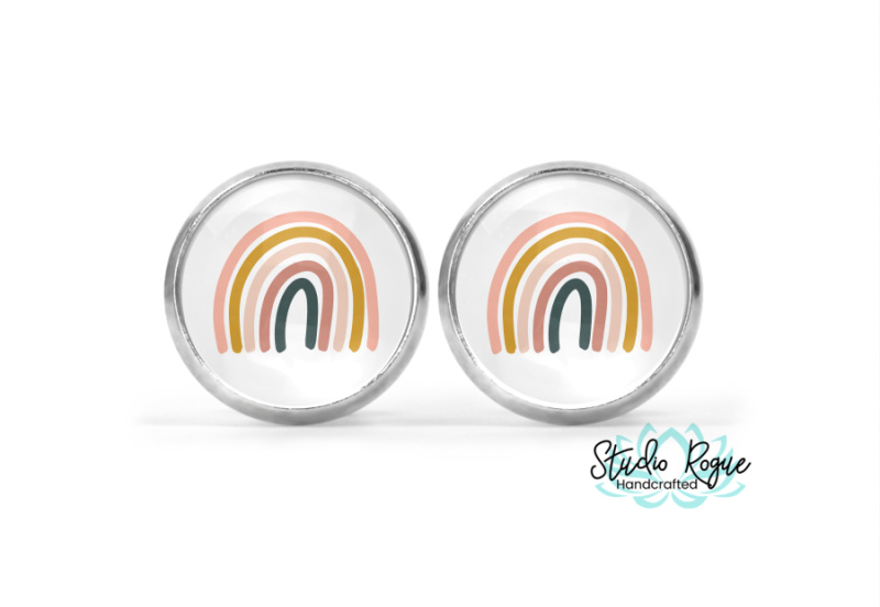 Boho Rainbow Image Earrings