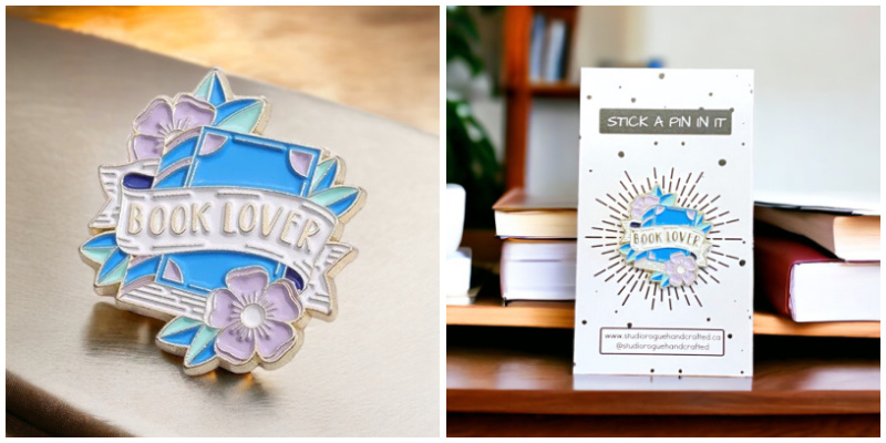 Book Lover Pin