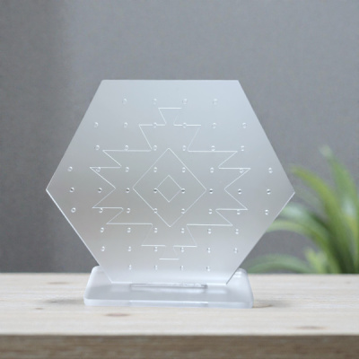 Aztec Acrylic Hexagon Earring Board