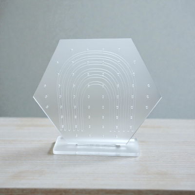 Rainbow Hexagon Earring Board