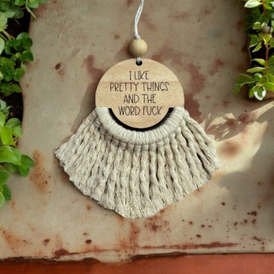 I Like Pretty Things Car Charm