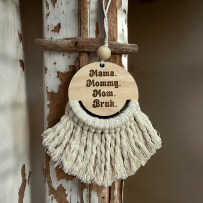 Mama Mom Bruh Car Charm