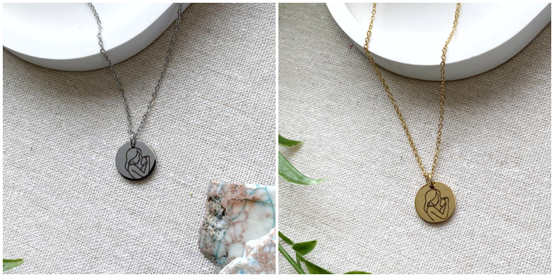 Mother and Child Necklace