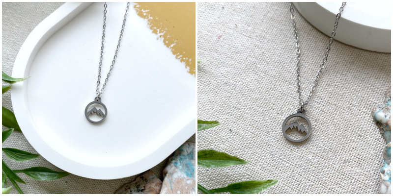 Mountain Silver Necklace