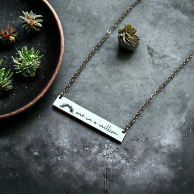 One In A Million Bar Necklace
