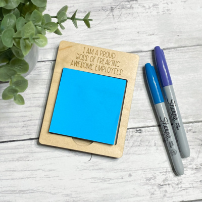 Proud Boss Sticky Note Holder