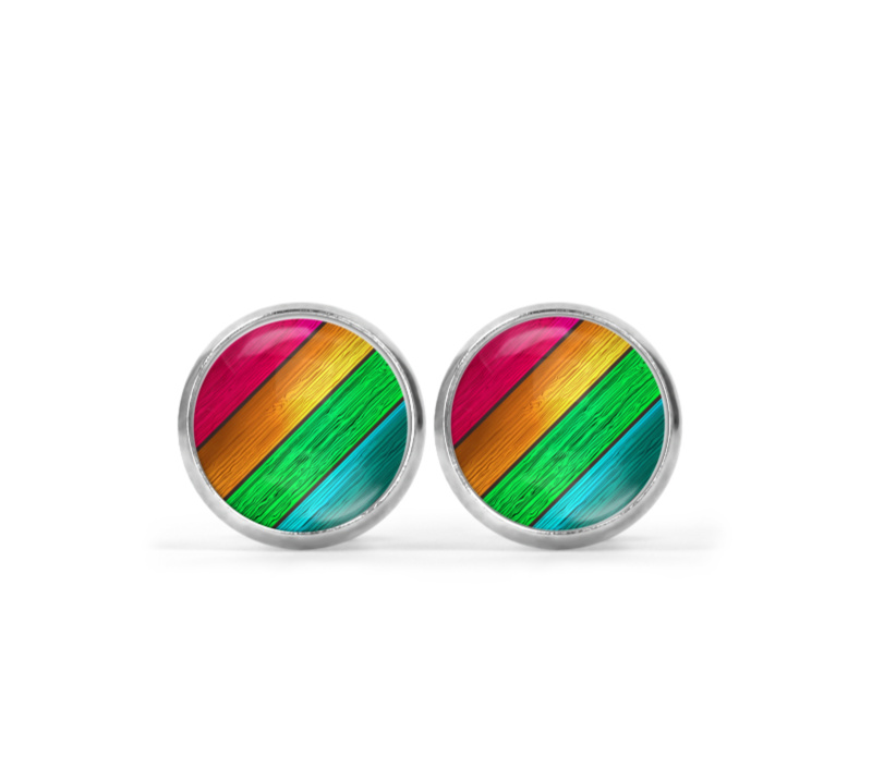 Rainbow Image Earrings 2