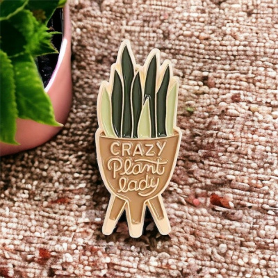 Crazy Plant Lady Pin 2