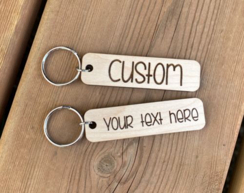 Custom Wood Keychain