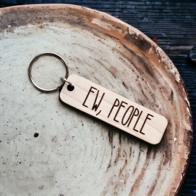 Ew People Keychain