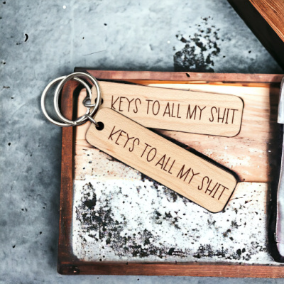 Keys to All My Shit Keychain