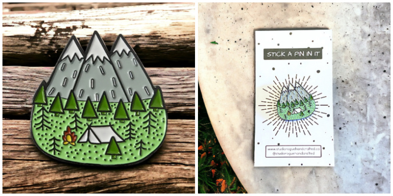 Mountains Pin