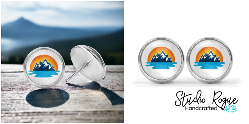 Take Me To The Mountains Image Earrings