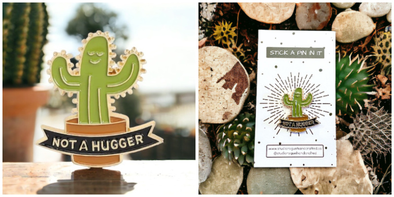 Not a Hugger Pin