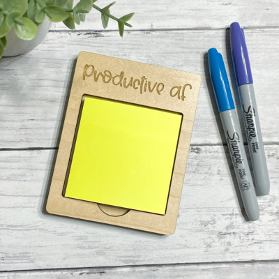 Productive AF Sticky Note Holder