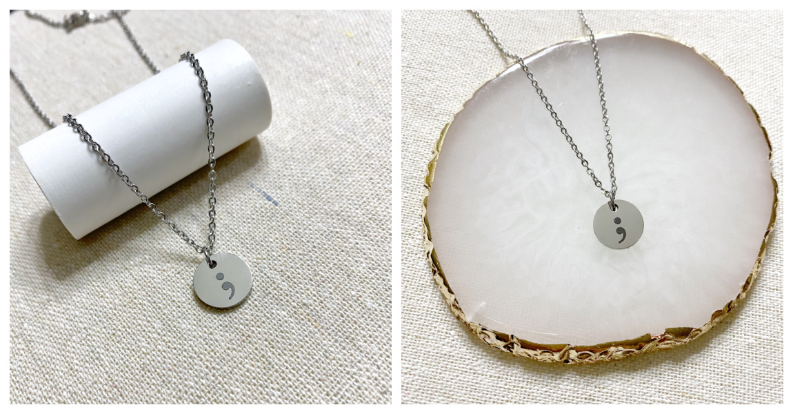 Semi Colon Necklace