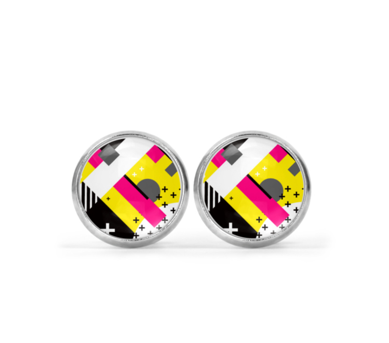Abstract Bright Image Earrings