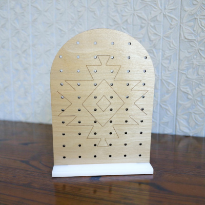 Aztec Wood Earring Board