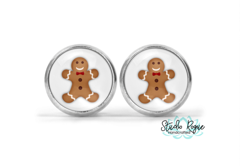 Gingerbread Image Earrings