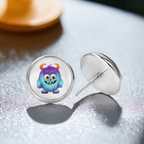 Monster Image Earrings