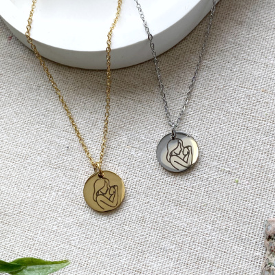 Mother and Child Necklace