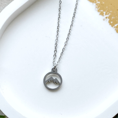 Mountain Silver Necklace