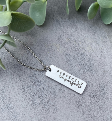 Perfectly Imperfect Vertical Bar Necklace