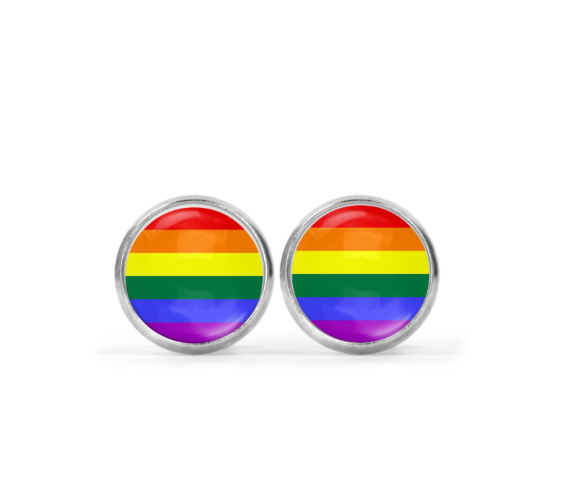 Rainbow Image Earrings