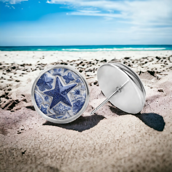 Starfish Stud Image Earrings