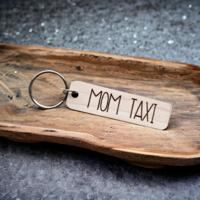Mom Taxi Keychain