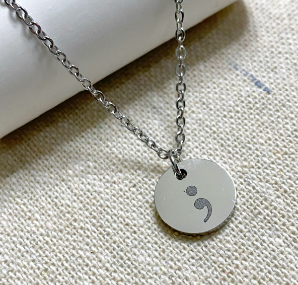 Semi Colon Necklace
