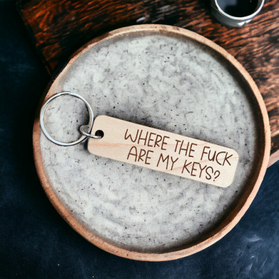 Where the Fuck are my Keys Keychain